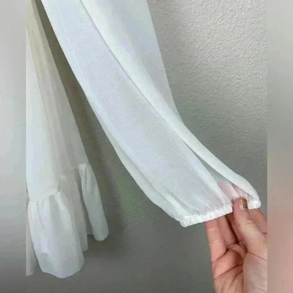 WILFRED Women's Large Tempest Mini Dress Light Birch NWT Bridal Bride Wedding - Picture 6 of 16